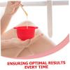 BATHVEVE Wax Pot Liner Silicone Wax Melt Warmer Replacement Bowl for Hair Removal and Facial Masks Easy to Clean Versatile Use Beauty Treatments Red view 3