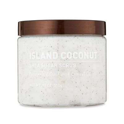 Island Coconut Shea Sugar Scrub with Pineapple Extract and Coconut Oil, 18 oz