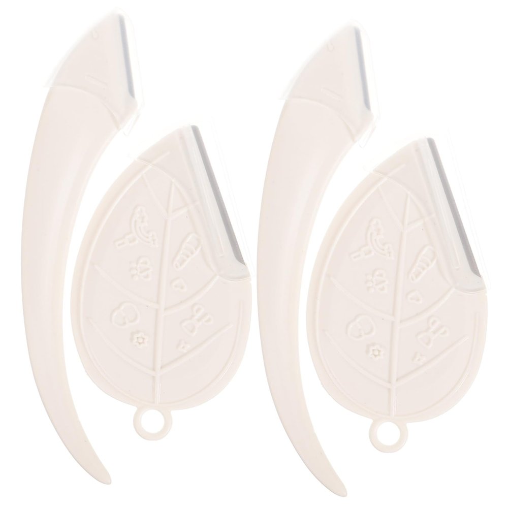 BATHVEVE 2pcs Eyebrow Razor Set for Women Curved Facial Hair Removal Shavers Gentle Blades Portable and Easy to Use Eyebrow Trimmers for Precise Shaping
