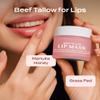 Body Restore Grass Fed Beef Tallow Lip Mask, Manuka Honey  Christmas Stocking Stuffers, White Elephant, Hydrating Moisture, Travel Essentials, Self Care, Birthday Gifts for Women, Men  Unscented view 2