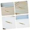BAZEITFLOW 2pcs Stainless Steel Eyebrow Tweezers Plated Precision Tweezers for Eyebrow Trimming and Facial Hair Removal Portable Beauty Tools for Crafting and Grooming view 3