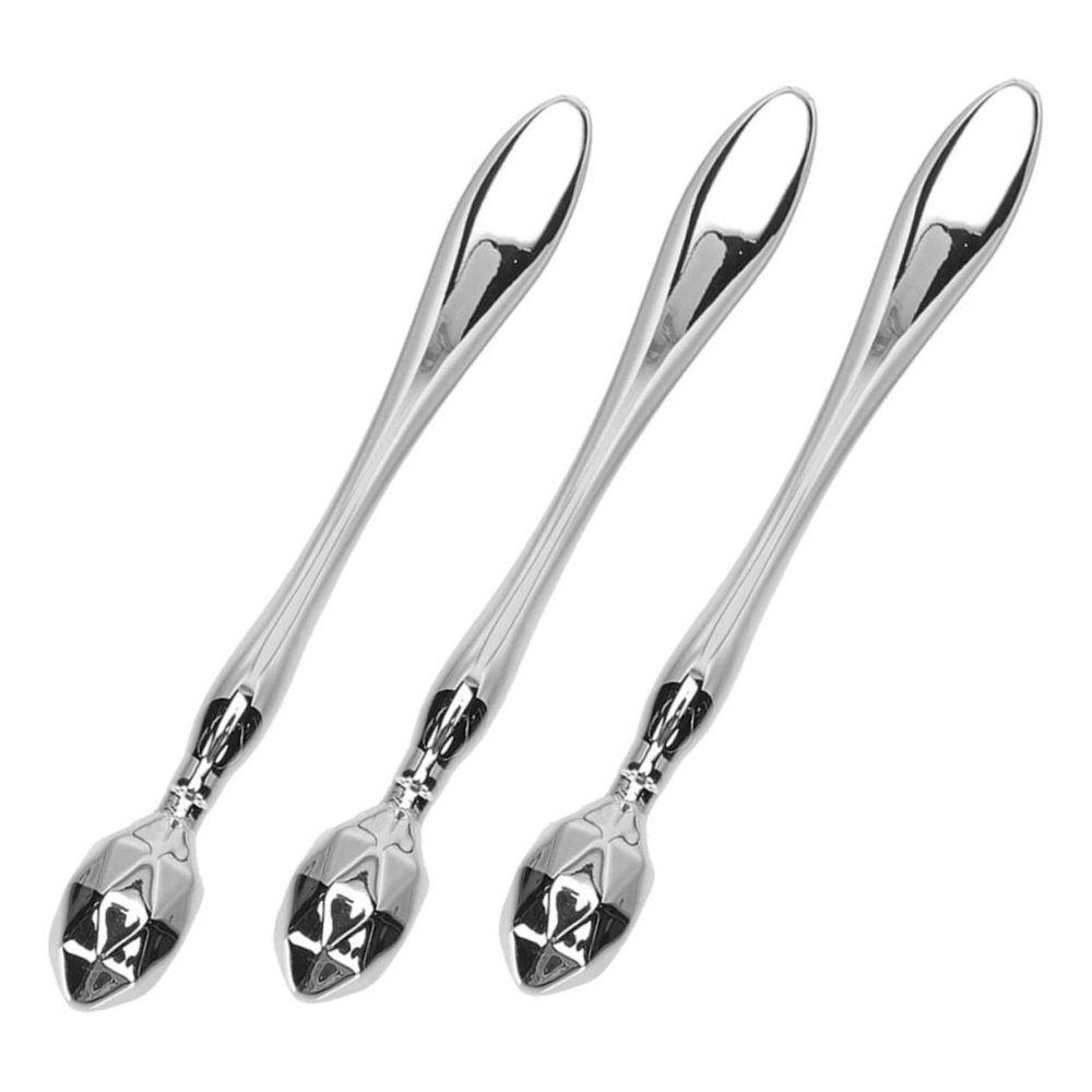 PACKOVE 3pcs Professional Eye Cream Applicators Metal Eye Massage Tools to Reduce Puffiness Dark Circles Wrinkles Convenient Silver