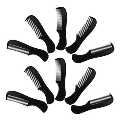 Gogogmee 10pcs Mens Comb for Beard Barber Brush Hair Tools for Styling Pocket Comb for Beards and Mustaches Portable and Compact Grooming Tool