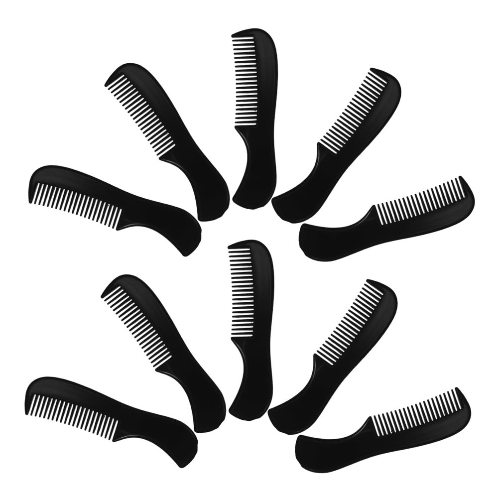 Gogogmee 10pcs Mens Comb for Beard Barber Brush Hair Tools for Styling Pocket Comb for Beards and Mustaches Portable and Compact Grooming Tool