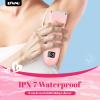 ENSSU Bikini Trimmer for Women - 2 in 1 Pubic Hair Trimmer IPX7 Waterproof, Razors for Women with LED Light & USB Charge, Painless Electric Shaver with Ceramic Blade for Bikini Legs Arm Underarm view 4