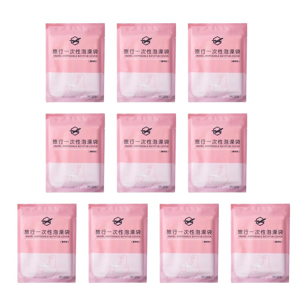 10pcs Thickened Bath Bucket Film Bag TravelDisposable Bathtub Bag Portable Friendly In Hotel