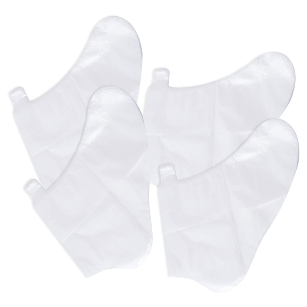 BCOATH Moisturizing Disposable Foot Covers 10-Pack Waterproof Foot Socks for Pedicure for Cracked Heels Random Color