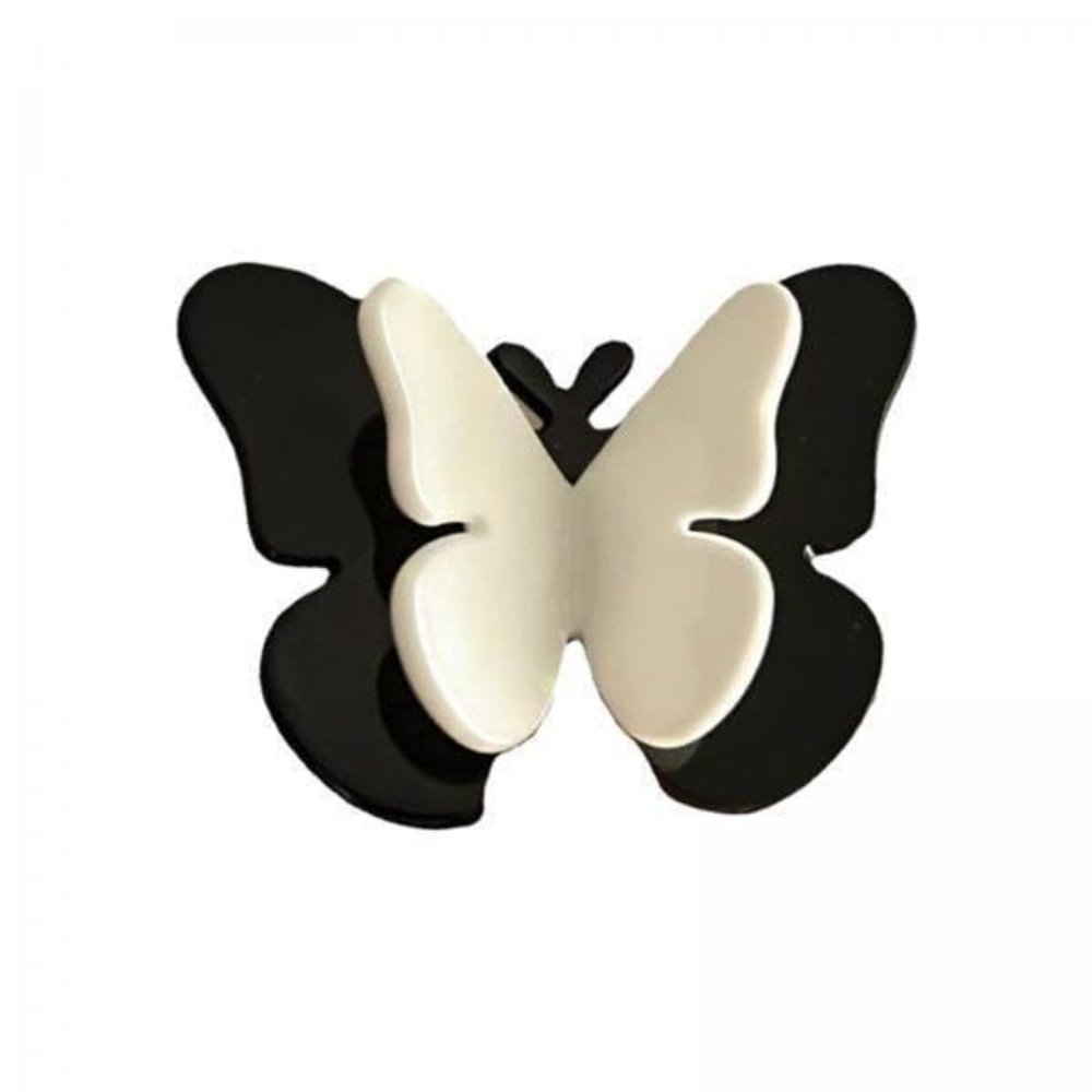 2 Pack Butterfly Hair Clips, Acrylic Alligator Barrettes for Women Girls, Hair Accessories for Parties Halloween Gifts