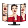 22 LED Makeup Mirror Touch Screen Table Mirror with Light 3 Fold Adjustable Vanity Cosmetic Mirrors USB Dual Power Supply 3X/10X (Color :) view 2