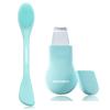 Blackhead Remover Tool,Black Head Remover for Face Nose-2 in 1 Pore Cleaning Brush Face Scrubber Skin Care Scraper Mask Applicator Spatula for Men Women Deep Cleansing (Blue) view 1