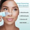 Blackhead Remover Tool,Black Head Remover for Face Nose-2 in 1 Pore Cleaning Brush Face Scrubber Skin Care Scraper Mask Applicator Spatula for Men Women Deep Cleansing (Blue) view 2