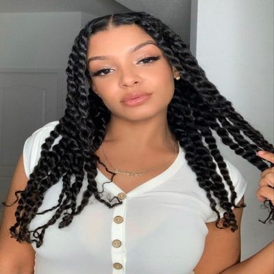 ATRAENTE Pre Stretched Braiding Hair 18 Inch 8 Packs Yaki Texture Synthetic Braiding Hair for Crochet Braids Itch-Free Hot Water Setting Professional Hair Extensions (18", 1B)
