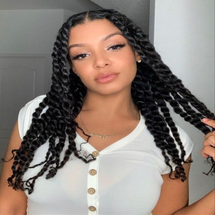ATRAENTE Pre Stretched Braiding Hair 18 Inch 8 Packs Yaki Texture Synthetic Braiding Hair for Crochet Braids Itch-Free Hot Water Setting Professional Hair Extensions (18", 1B)