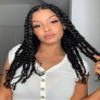 ATRAENTE Pre Stretched Braiding Hair 18 Inch 8 Packs Yaki Texture Synthetic Braiding Hair for Crochet Braids Itch-Free Hot Water Setting Professional Hair Extensions (18", 1B) view 1