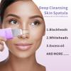 Blackhead Remover Tool,Silicone Face Scrubber, 2 in 1 Nose Pore Brush Scraper for Deep Cleansing,Face Skin Spatula, Nose Black Head Remover, Pore Cleaner Skin Care Tool for Men Women (Purple) view 2