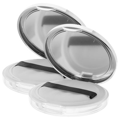 CTIRCHIU 2pcs Lightweight Makeup Powder Case Portable Powder Box Empty Box for Talc and Face