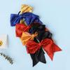 16 PCS Large Glitter Red Black Cheer Hair Bows, Shiny Cheerleading Bows Ponytail Holder for Cheerleader Girls Softball Sports and Christmas Tree Decor (Red Black) view 2