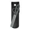 1 Pack Stainless Steel Metal Nail File with Double Sided Grit - Portable, Travel-Friendly with Leather Case (1 Pack Gunmetal/Black) view 1