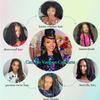 Bob Marley Hair 12 Inch Springy Afro Twist Hair Soft Afro Kinky Bulk Hair Bob Marley Twist Braiding Hair for Crochet Faux Locs Pre Fluffed Spring Twist Hair Extensions (Black, 12 inch (Pack of 8)) view 4