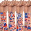 100 PCS 4th of July Temporary Tattoos Fourth of July Accessories 4th of July Accessories Party Favors Decorations USA Tattoos Patriotic Stickers 4th of July Outfits for women Fourth of July Deals view 1