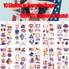 100 PCS 4th of July Temporary Tattoos Fourth of July Accessories 4th of July Accessories Party Favors Decorations USA Tattoos Patriotic Stickers 4th of July Outfits for women Fourth of July Deals view 2