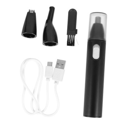 Ipetboom Portable Rechargeable Nose Hair Trimmer for Women Multi-Functional Personal Care Device for Eyebrows Nose and Ear Hair Removal Black