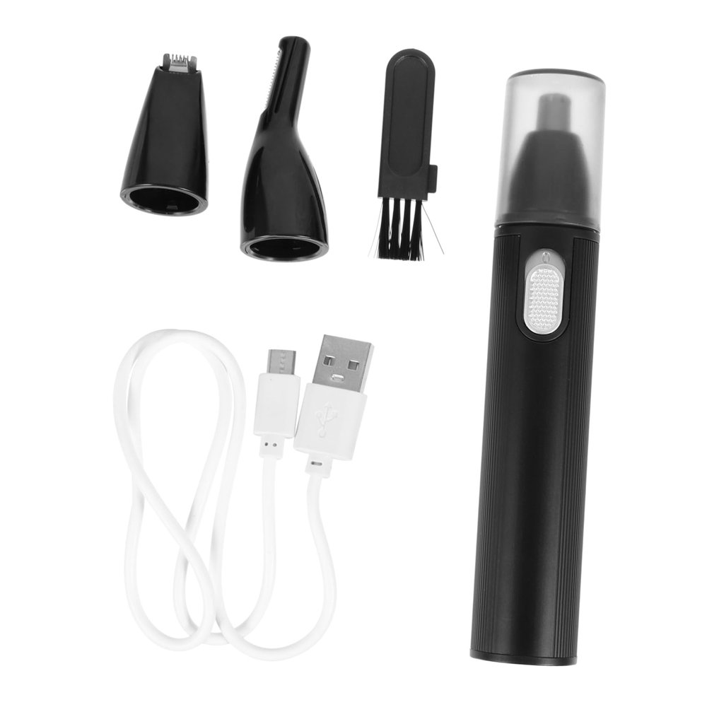 Ipetboom Portable Rechargeable Nose Hair Trimmer for Women Multi-Functional Personal Care Device for Eyebrows Nose and Ear Hair Removal Black