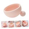 Beatifufu 1pc Pink Silicone Brush Cleaning Mat Deep Clean Makeup Tools Effortlessly and Design for Easy Use for Makeup Artists and Beauty Enthusiasts view 2