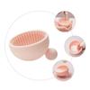 Beatifufu 1pc Pink Silicone Brush Cleaning Mat Deep Clean Makeup Tools Effortlessly and Design for Easy Use for Makeup Artists and Beauty Enthusiasts view 3