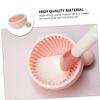 Beatifufu 1pc Pink Silicone Brush Cleaning Mat Deep Clean Makeup Tools Effortlessly and Design for Easy Use for Makeup Artists and Beauty Enthusiasts view 4