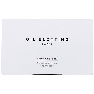 Oil Blotting Paper 100 Sheets,pack of 1  Natural Black Charcoal Facial Tissues with Premium Washi Japanese Paper, Portable Easy Dispensing, Made in Japan, Skin-Care & Makeup Essential