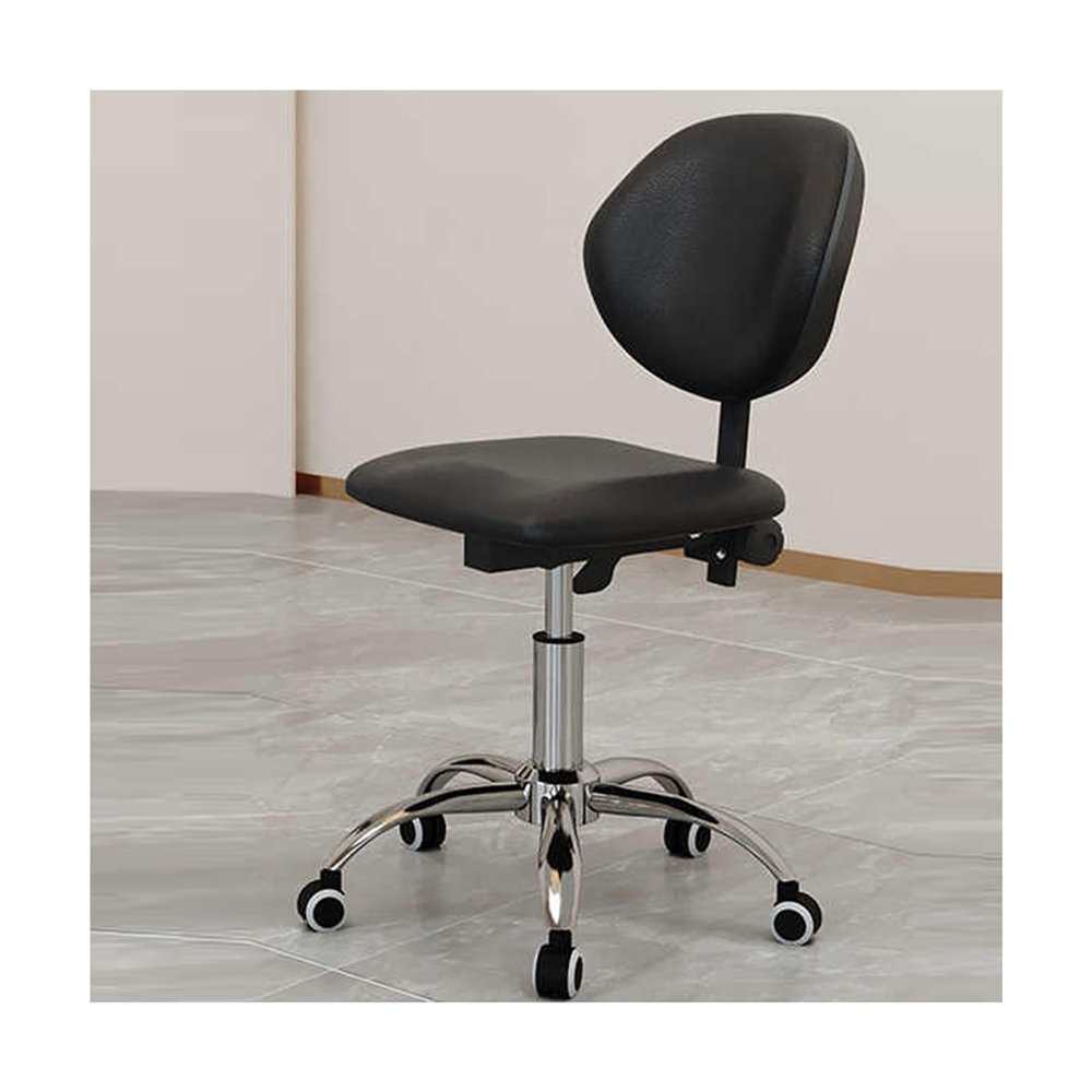360 Swivel Rolling Saddle Stools,Saddle Chairs Support Ergonomic,for Salon Clinic Lab Office Home Studio Kitchen Dining(B)