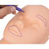 Fine Skin Marker Set with Ruler, Quick Drying Erasable Skin Scribes for Salon Designs, 10ml Purple Body (1.0mm) view 3