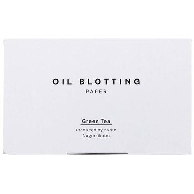 Oil Blotting Paper 100 Sheets, Pack of 1  Premium Green Tea Face Blotting Sheets, Oil Absorbing Tissues in Japanese Washi, Easy-Dispense Pack, Made in Japan, Oily Skin Care & Makeup Essential