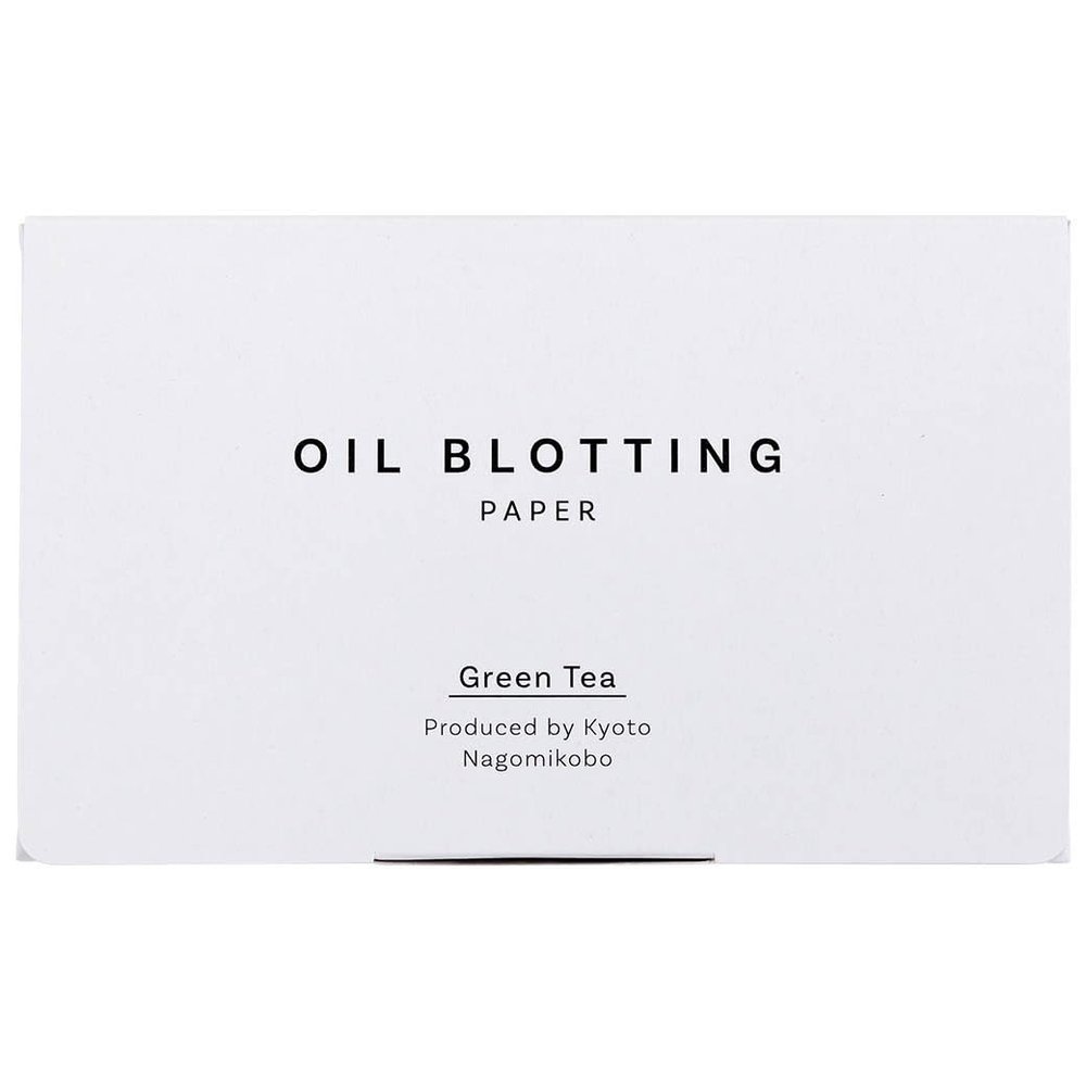 Oil Blotting Paper 100 Sheets, Pack of 1 Premium Green Tea Face Blotting Sheets, Oil Absorbing Tissues in Japanese Washi, Easy-Dispense Pack, Made in Japan, Oily Skin Care & Makeup Essential