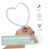 LALADEFIEE Heart Shape Handheld Makeup Mirror Stylish Portable Beauty Mirror for Home Travel Durable Design for Makeup Application Present Giving view 3