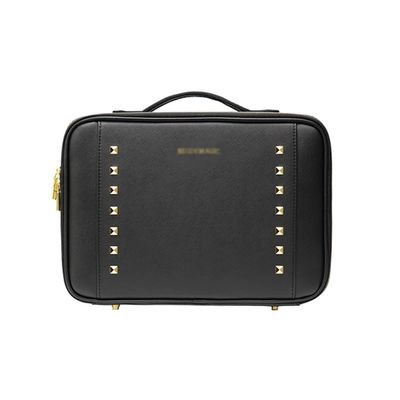 HYUWANGYU Cosmetic Case Wenxiu Toolbox Manicurist Large-Capacity Storage Box Wear-Resistant Female Portable Professional Large Capacity Storage Box (Color : Black Size : 26x23x10cm)