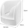 JnbCKJ Automatic Foot Wash Basin with Press Spray Function - Includes Inlet/Outlet PVC Pipes & Angle Valves - Water-Saving Foot Spa for Relaxation & Hygiene view 2