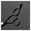 6.0 Inch Household Black Retro,Flat Cut,Special Scissors for Hairdressers Hair Cutting Scissors view 4