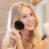 Extra Large Body Makeup Brush for Self Tanner for Bronzers Blend Self Tanning Applicator, 3 In Wide-headed Kabuki Brush, Instant Tan Application for Flawless Makeup (Gold-Black) view 3
