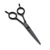 5.5 Inch Black Electroplating,Professional A-line Flat Cut Hair Cutting Scissors view 2