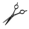 5.5 Inch Black Electroplating,Professional A-line Flat Cut Hair Cutting Scissors view 3