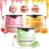 3 Pcs Honey Lip Balm, Strawberry Apple Lip Mask, Moisturizing Lip Sleeping Mask, Hydrate Repair Prevent Dry Cracked Lip (Strawberry + Honey + Apple Lip Balm) view 1