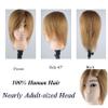 Barber Mannequin Head Male Haircut Training Head Men Human Hair Mannequin Head view 3