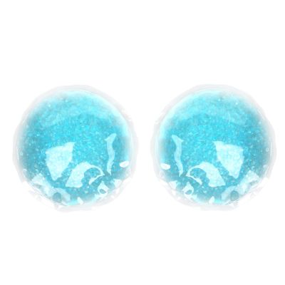 Ice Gel Eye Pack, Hot and Cold Compress, Blue, Round, Swelling Relief and Eye Fatigue Reduction, Reusable