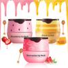 3 Pcs Honey Lip Balm, Strawberry Watermelon Lip Mask, Moisturizing Lip Sleeping Mask, Hydrate Repair Prevent Dry Cracked Lip (Strawberry + Honey + Watermelon) view 1