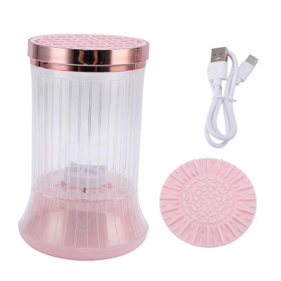 Automatic Makeup Brush Cleanup Machine, Washing and Dry Integrated Low Noise Efficient Washing Portable Makeup Brush Cleaner for Home Use(7000RPM)