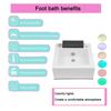 Acrylic Foot Bath,Foot Spa Bath Basin,Foot Massager Bath,Bubble Bath Spa,Can Automatically Drain and Adjust Hot and Cold Water,Traditional Medicine Therapy Assistance,B view 3