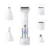 Shaver for Women, 6-in-1 Body Hair Trimmer, Facial & Pubic Hair Removal, IPX7 Waterproof Wet & Dry Grooming Electric Shaver Kit,Cordless Travel Razor with USB Charging Dock view 1