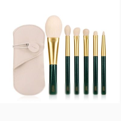 6 Makeup Brush Set Loose Powder Eye Shadow Brush Portable Short Handle